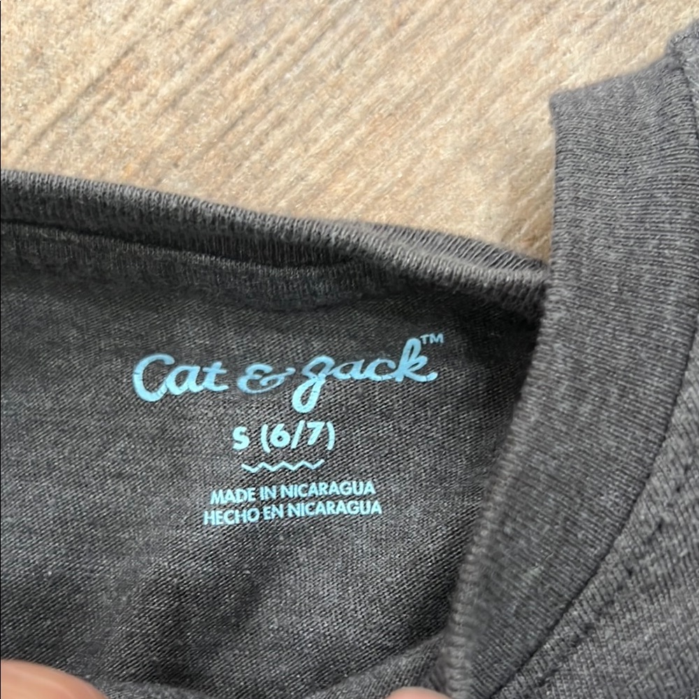 Cat & Jack Gray Short Sleeve Graphic Tee - Picture 2 of 5